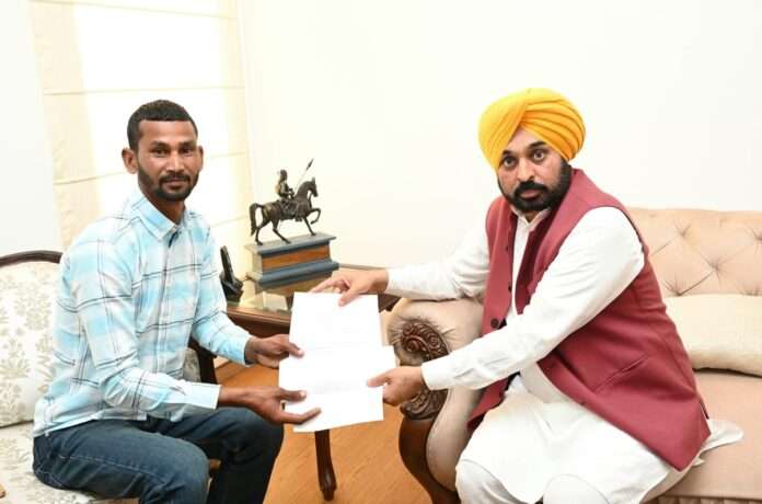 CM hands over appointment letter
