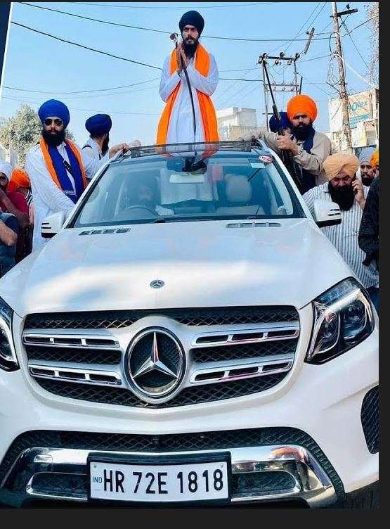 Amritpal Singh Mercedes car