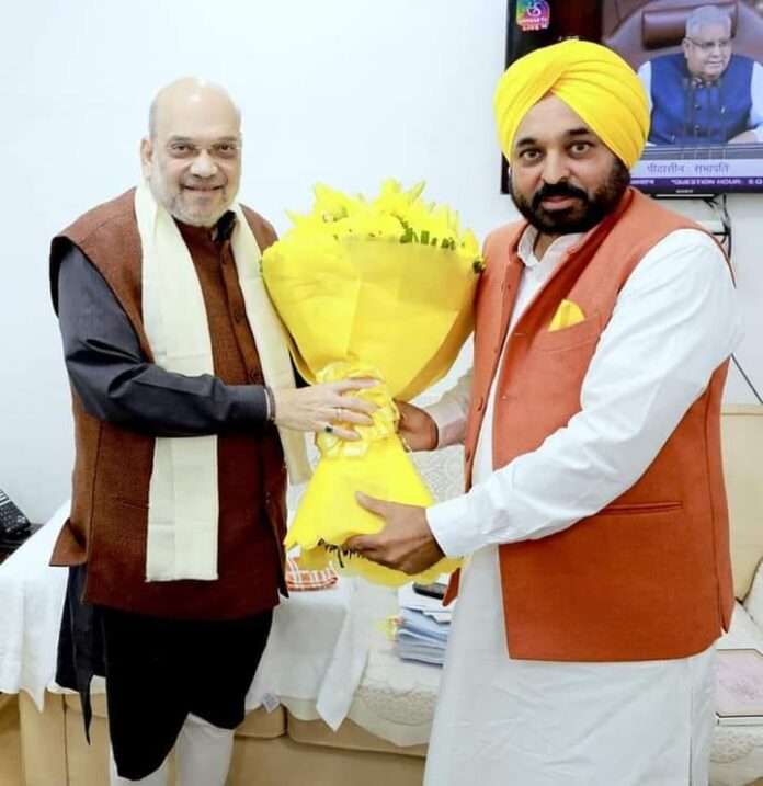 Bhagwant Mann met Amit Shah