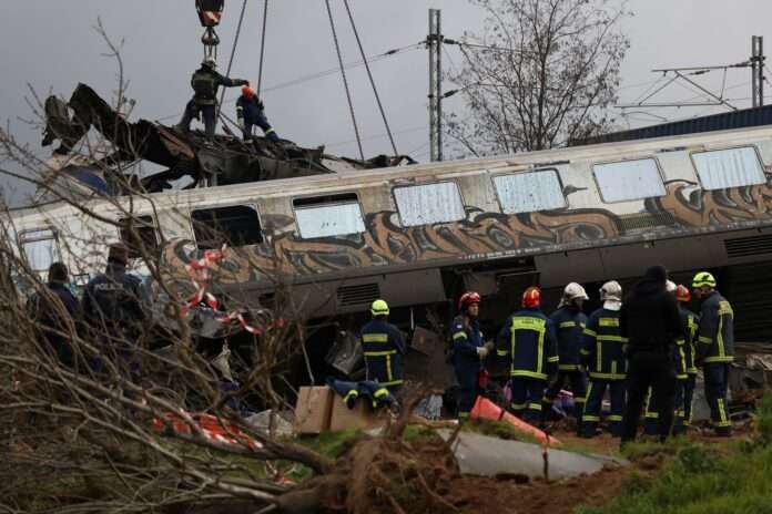 Terrible train accident in Greece