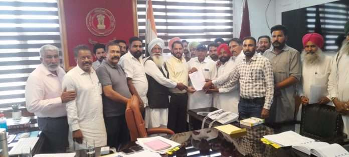 Demand letter given by Sarpanch Union Ferozepur