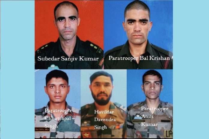 Five army soldiers martyred