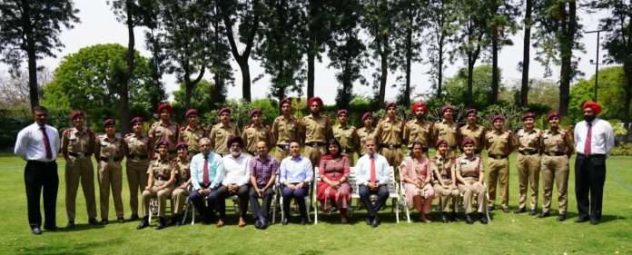 Aman Arora meets cadets