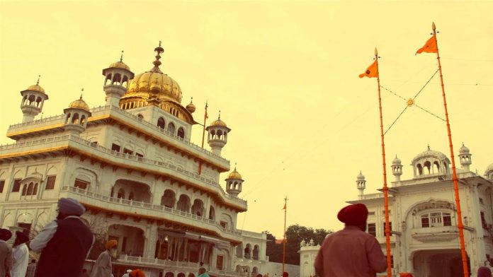 A meeting of the five Singh Sahibans