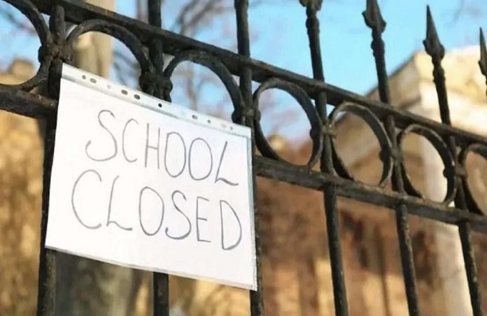 Schools and government offices closed
