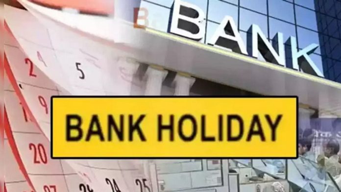 Banks will be closed for three days